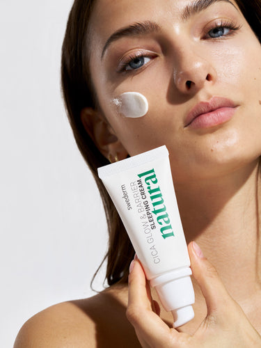 Cica glow & barrier sleeping cream – nacht-creme-maske