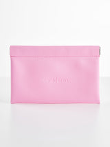 Kleine rosa Kosmetiktasche mit Magnetverschluss