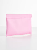 Kleine rosa Kosmetiktasche mit Magnetverschluss