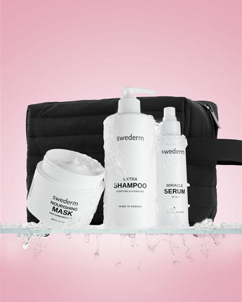 Swederm-Haarset mit Kosmetiktasche
